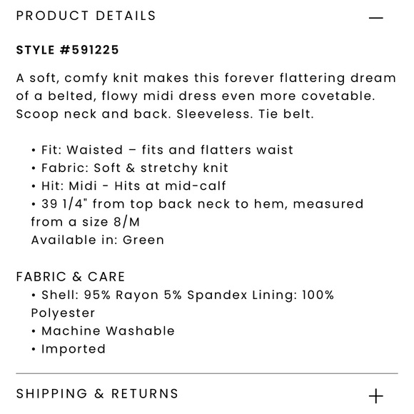 NWT Loft tie waist midi dress - Picture 4 of 4